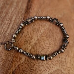 Silpada Silver  Beaded Bracelet